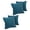 Teal, variant on 18-inch Double-corded Solid Microsuede Square Throw Pillows with Inserts (Set of 4) 9810-CD-S4-MS-TL