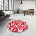 thumbnail image 4 of Ahgly Company Tapis Rectangulaire d'Intérieur Lavable en Machine Rose Transitionnel, 2 Pieds x 4 Pieds, 4 of 7