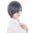 thumbnail image 3 of Peluca de Halloween Morematch Anime Black Butler Kuroshitsuji Ciel Phantomhive Pelucas Gris Azul Resistente al Calor Peluca de Cabello Sintético Cosplay, 3 of 4