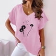 thumbnail image 2 of Summer Blouses for Women 2025 Plus Size Basic Fitted Short Sleeve Tees Women Tank Tops Loose Workout Generic Womens Tops, 2 of 4
