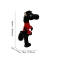 thumbnail image 2 of 19" Dressed Horse Plush Toy Year of The Horse Mascot Aloof Expression Cool Unique Stuffed Animals Collectible Gift for Home Decor 2026(Brown), 2 of 5