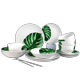 thumbnail image 1 of Vajilla Vascella Flor Verde para 4 personas 16pz Vascella, 1 of 3