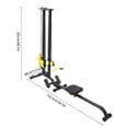 thumbnail image 2 of Black Multifunctional Power Rack - 220lbs Capacity Home Gym Stand w/1.85" Thick PU Cushion for Strength Training, 2 of 18