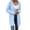 C-Light Blue391, variant on DHFJKG Women Knit Hooded Long Cardigan Mid-Length Solid Color Open Front Long Sleeve Drop Shoulder With Pocket Coat Fall Winter Soft Stylish Coat