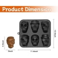 thumbnail image 2 of Halloween Skull Cake Pan Silicone Large Size Skull Baking Molds，Baking Skull Cake Molds for Chocolate, Pudding,Cakes,Jello, Candy, 2 of 7