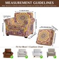 thumbnail image 7 of FKELYI Bohemian Flower Print Stretch Armchair Slipcover 2 Pcs Couch Covers Anti-Dust Furniture Protector Washable Spandex Sofa Cover with Individual Cushion Cover, 7 of 7