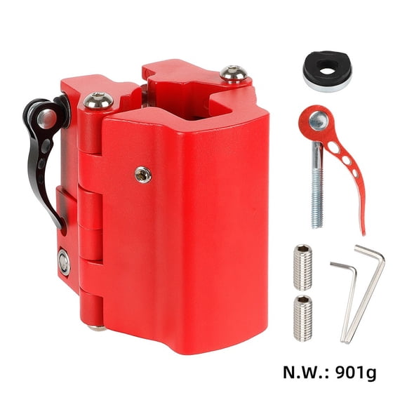 Yimiti For M365 For F30 For 40 For 1S For D18 For D28 For D38 E-Scooter Folding Clamp,Red