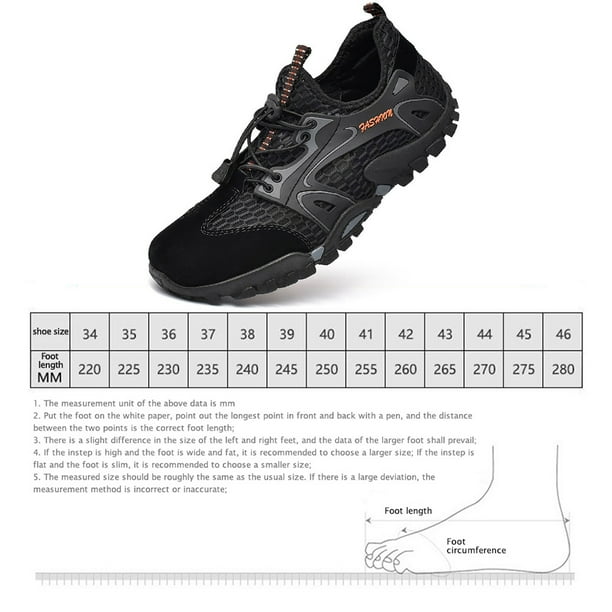 Zapatos Descalzos Zapatos descalzos para hombre, de goma transpirable, de secado rápido, para senderismo, ciclismo (42 negro) Hugtrwg Para Estrenar