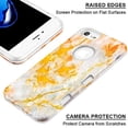 thumbnail image 4 of Kaleidio Case For Apple iPhone 8, iPhone 7 [TUFF Subs] Hybrid Slim Armor 2-Piece [Shockproof] Protector Cover w/ Overbrawn Prying Tool [Nuvolato Etrusco Yellow Marble Design], 4 of 6