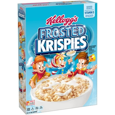 Kellogg's Frosted Krispies Toasted Rice Cereal, 12.5 Oz
