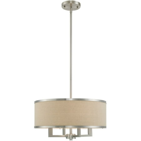 

Chandeliers 4 Light Fixtures With Brushed Nickel Finish Steel Material Candelabra 18 240 Watts