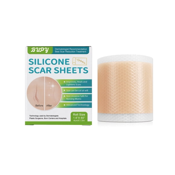 Parche de gel de silicona BUPY autoadhesivo para cicatrices de lactancia, 4 cm x 150 cm