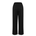 thumbnail image 4 of Clears Womens Knitted Stripe Jogger Trousers Lace-Up Elastic Waist Track Pants Athletic-Fit High Waisted Sweatpants Baggy Fit Pants Beach Gym Workout Running Casual Sports Sweatpant, 4 of 4