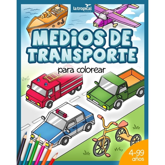 Medios de transporte para colorear: Libro de mÃ¡quinas en perspectiva isomÃ©trica: vehÃ­culos de transporte y carga (moto, , (Paperback)