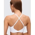 thumbnail image 3 of CRZ YOGA Butterluxe V Neck Twist Back Sports Bra For Women, 3 of 6