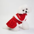 thumbnail image 1 of Ropa para mascotas, ropa roja linda para cachorros de Navidad de invierno, ropa para perros de Navidad, diseño fácil de usar, 1 of 8