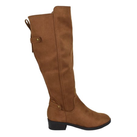 tan boots with small heel