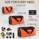 thumbnail image 2 of Waterproof Duffel Bag - Motorcycle Dry Bag Tail Bag with Large Storage Space, Waterproof Luggage Duffle Bags with Outer Mesh Zipper Pocket for Camping, Kayaking, Fishing & Traveling, 2 of 5
