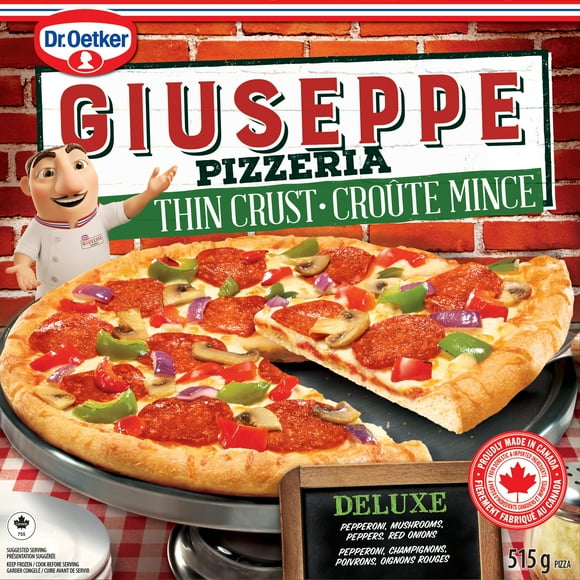 Dr. Oetker Giuseppe Pizzeria Thin Crust Deluxe Pizza, 515 g