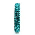 thumbnail image 4 of Luxe Jewelry Designs Stainless Steel Pave Women's Ring with Blue Zircon Crystals - Size 6, 4 of 4