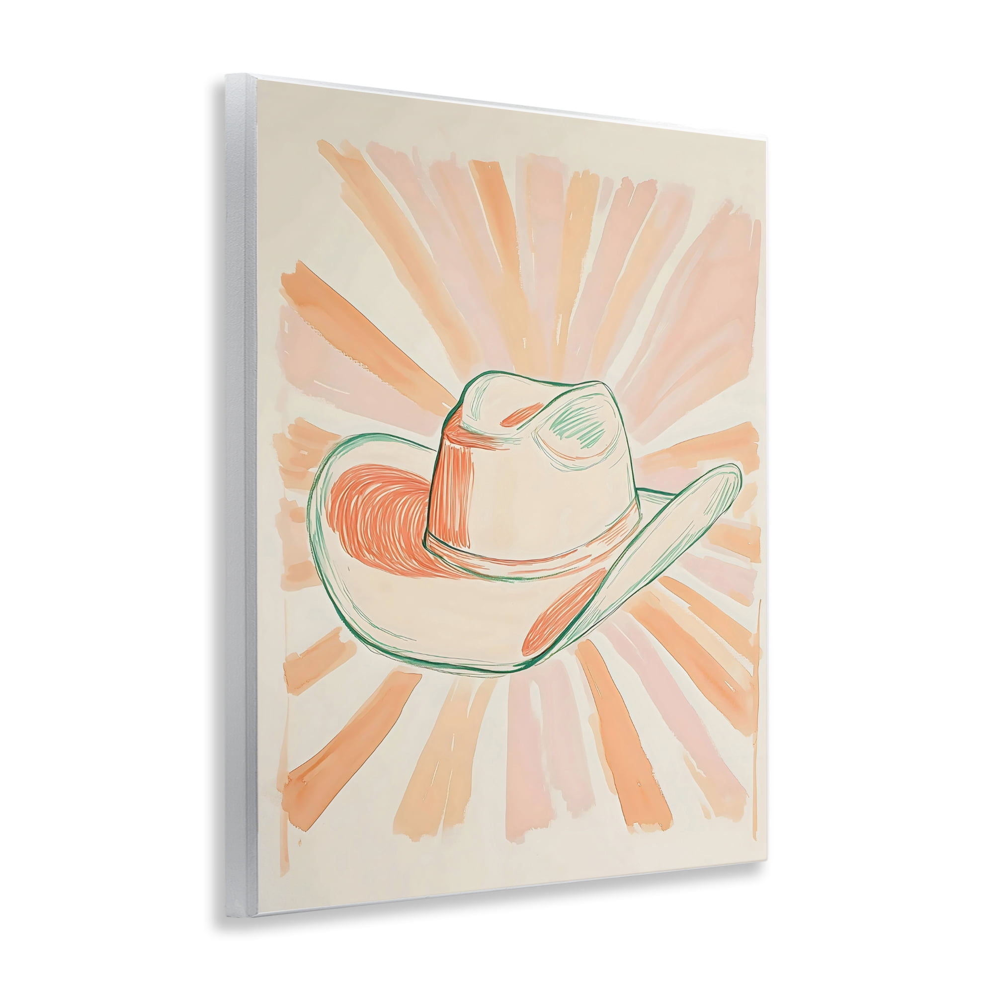 Stupell Industries Sunburst & Cowboy Hat Wall Plaque Art, design by The Prints Vibe