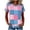#0108-Pink, variant on Haivin Womens T Shirts Short Sleeve Casual Scooped Neck Summer Tops Blouses