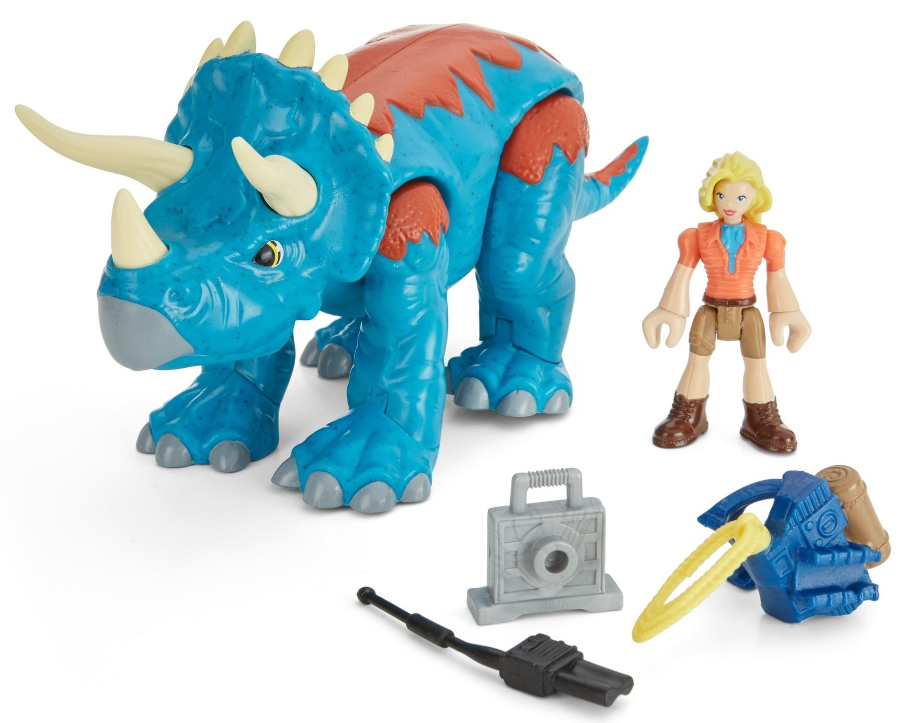 Imaginext Jurassic World Dr. Sattler & Triceratops