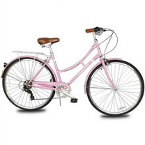 Tracer Osaka 700C 7 Speed 48cm Hybrid City Bikes for Women, Pink