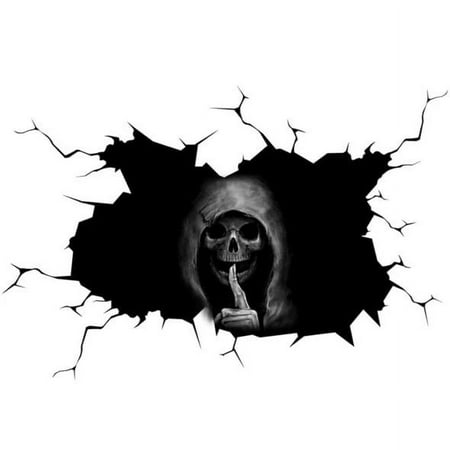 

MARCUVMK Home Decor Halloween Decor Halloween Window Clings Happy Silent Skull Sticker Window Home Decoration Decal Decor Halloween Decorations Indoor Halloween Party Favors
