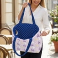 thumbnail image 3 of Pzuqiu Cute Cat Print Large Capacity Quilted Tote Bag for Women Trendy Puffer Shoulder Bag Soft Lightweight Suitable for Work Travel School Casual Daily Use, 3 of 7