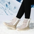 thumbnail image 6 of BURUDANI Women's Faux Lace-Up Winter Snow Boots, 6 of 6