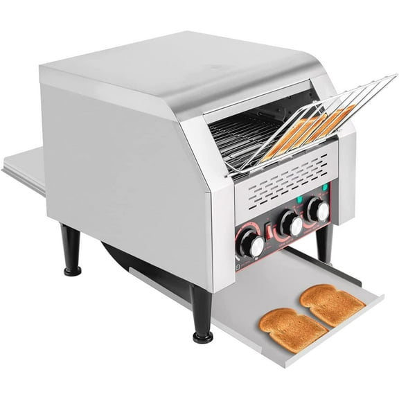Miumaeov 300PCS/H Electric Restaurant Commercial Conveyor Toaster Tray Toasting Machine