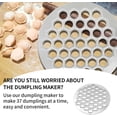 thumbnail image 5 of Russian Pelmeni Maker, Dumplings Mold, Metal Ravioli Maker, Pelmeni Meat Dumplings Maker, 37 Holes Handmade Dumpling Cutter, Silver, 5 of 9