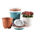 thumbnail image 5 of Large Flower Pot with Saucer Planter with Drainage Hole Garden Rose Flowerpot for Indoor Outdoor Orchids Succulents Herbs, 5 of 8
