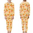 thumbnail image 3 of DISNIMO Thanksgiving Fall Pumpkin Pajamas for Kids Boys 3-4 Pajamas for Kids 2 Piece Pajama Set Girls Long Sleeve Pajama Set for Boys Loungewear Set for Kids Pjs Boys Sleepwear Pockets, 3 of 7