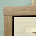 thumbnail image 4 of Sauder Stow-away Engineered Wood 8-Fabric Cube Storage in Lintel Oak, 4 of 11