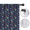 thumbnail image 4 of Blackout Kids Curtains,Navy Dinosaurs Space Surfing Pattern Childrens Insulated Curtains Set Of 2,Bedroom Essentials,Toddler Room Decor 42"x54", 4 of 5