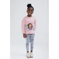 thumbnail image 2 of Gabby's Dollhouse Little Girls' 2-Piece Fleece Sweatshirt and Leggings Set Rose Pink Grey, 2 of 5