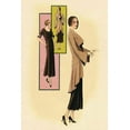 thumbnail image 2 of Vintage Fashion 13x18 White Modern Wood Framed Museum Art Print Titled - Modeles Originaur: Eveningwear, 2 of 4