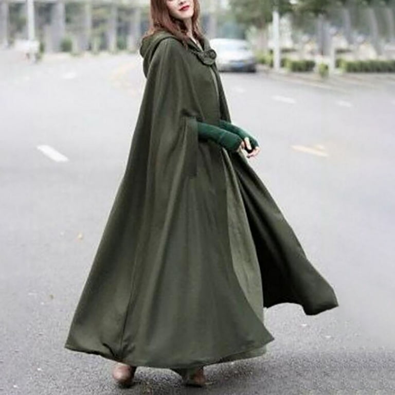 Ladies wool cape coat best sale