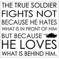 thumbnail image 2 of A True Soldier Wall Quote Lettering Military Decal Vinyl Wall Decal Sticker, Black 15x14.5-Inch, 2 of 2