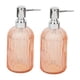 thumbnail image 5 of Dispensador de jabón de vidrio de 2 piezas, resistente y a prueba de fugas, para salón de belleza, botella desinfectante de manos. naranja, 5 of 9