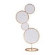 thumbnail image 4 of Soporte de aro redondo para fondo de boda, soporte para flores, marco de flores artificiales desmontable para decoración de eventos de graduación, Oro con película, 4 of 8