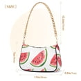 thumbnail image 3 of FORMRS Womens Shoulder Bag with Chain Strap Clutch Purse Cute Tote Handbag, White Watermelon, 3 of 7