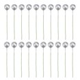 thumbnail image 1 of 50PCS Small Artificial Fruit Berries with Stem Fake Flowers Cherry Stamens DIY Craft Accessory (Silver), 1 of 9