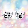 thumbnail image 4 of CUOKA MIRACLE Panda Earrings 925 Sterling Silver Earrings Moon and Panda Studs Hypoallergenic Jewelry Birthday Gifts for Kids Teens Women Girls Daughter Friends, 4 of 8