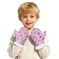 thumbnail image 3 of Boys Snow Gloves Warm Lined Girls Waterproof Gloves Outdoor Ski Gloves for Ages 2-3 Years Boys Girls, 3 of 7