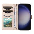 thumbnail image 3 of Allytechgroup For Samsung Galaxy S24 FE Case Wallet, Premium PU Leather Cards Slots Hand Wrist Shoulder Strap Flip Cover Stand Protective Phone Case for Samsung Galaxy S24 FE, Beige, 3 of 7