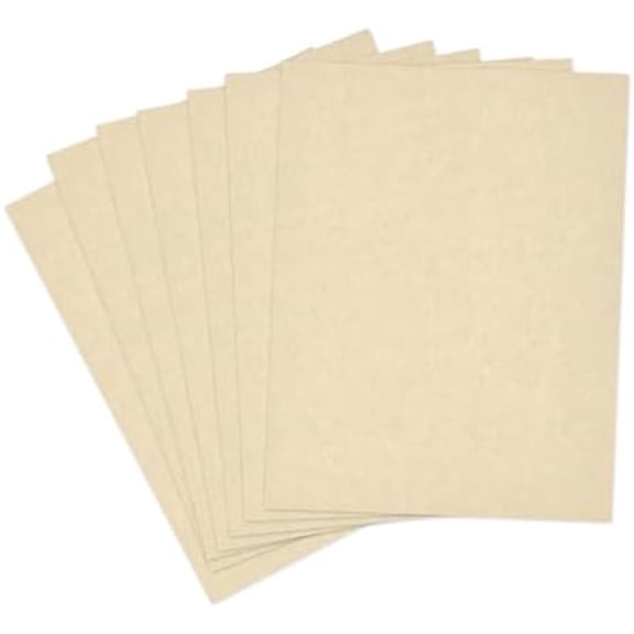 50 Sheets Cream Parchment Cardstock 8.5 x 11, Off White Parchment Paper, 65lb Cover (180 gsm) Ivory Blank Certificate Paper Cardstock for Invitations, Crafts, Menus, DIY Cards