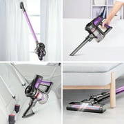 INSE Cordless Vacuum Cleaner, 6-in-1 Stick Vacuum 20kPa Lightweight for Hard Floor Carpet Pet Hair N370